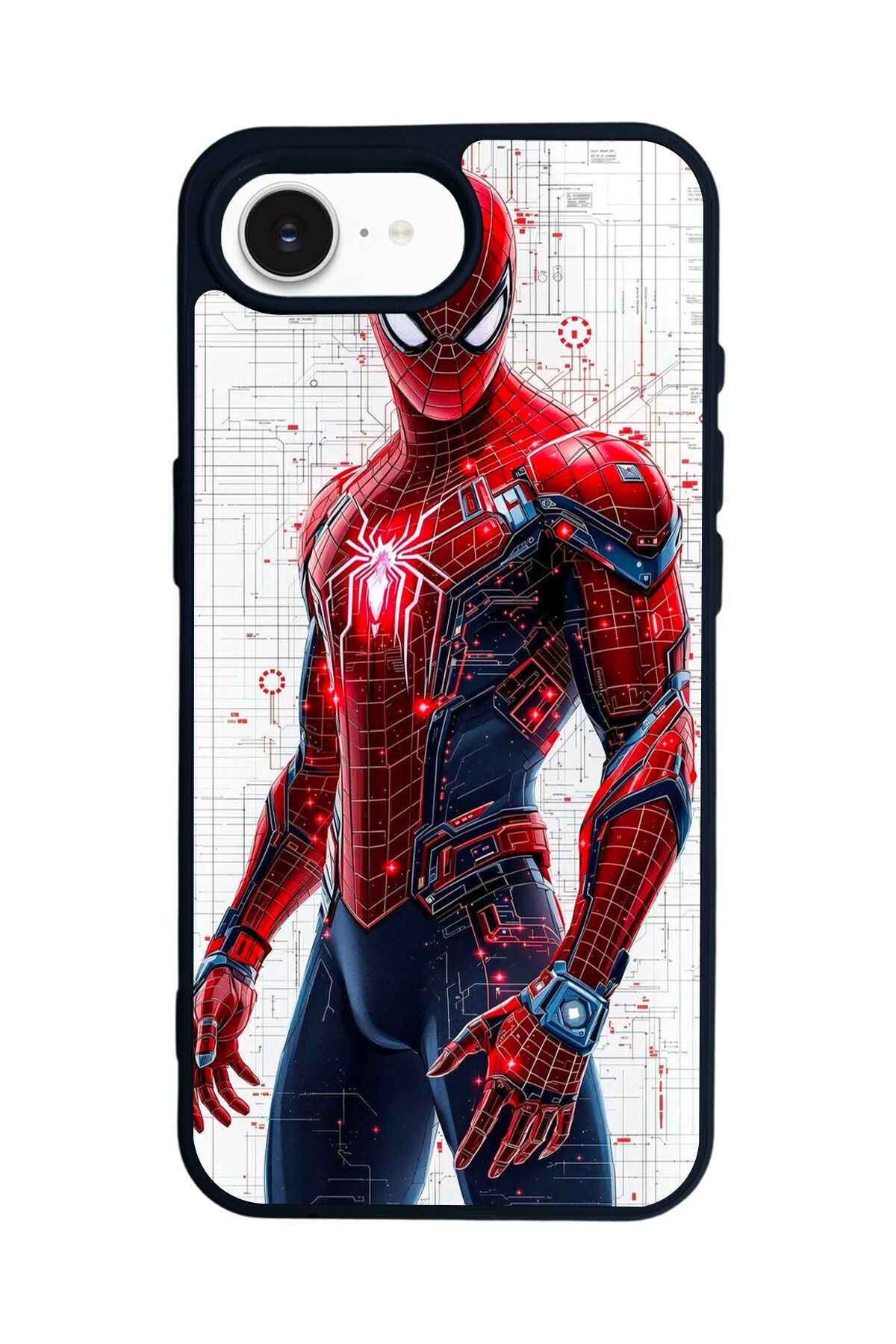 iPhone 16E Uyumlu Spider Man ( Örümcek Adam ) Tasarımlı Glossy Premium Kılıf