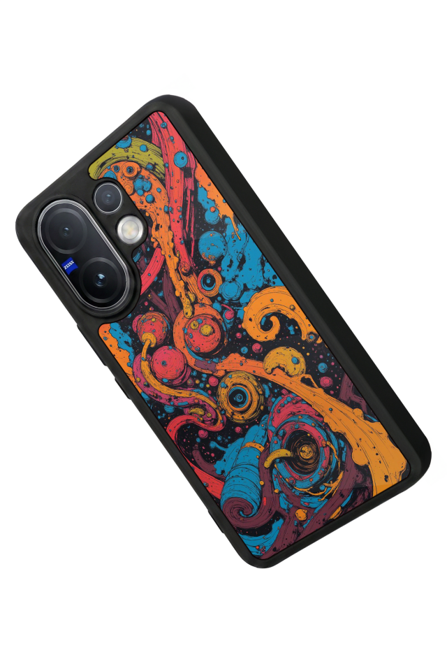 Vivo V60 Uyumlu Abstract Tasarımlı Glossy Premium Kılıf