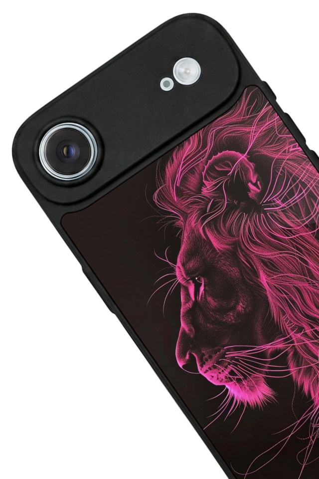 iPhone 17 Air Uyumlu Aslan Tasarımlı Glossy Premium Kılıf