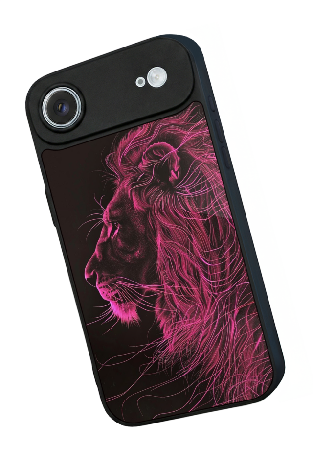 iPhone 17 Air Uyumlu Aslan Tasarımlı Glossy Premium Kılıf