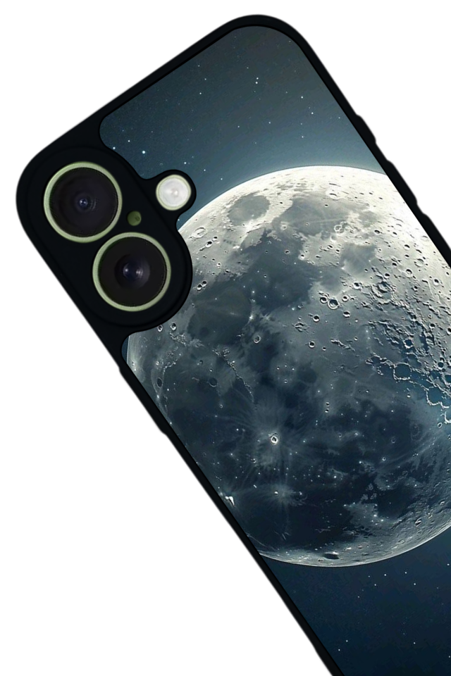 iPhone 17 Uyumlu Ay Tasarımlı Glossy Premium Kılıf