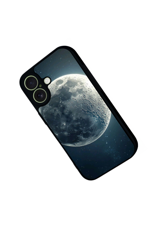 iPhone 17 Uyumlu Ay Tasarımlı Glossy Premium Kılıf