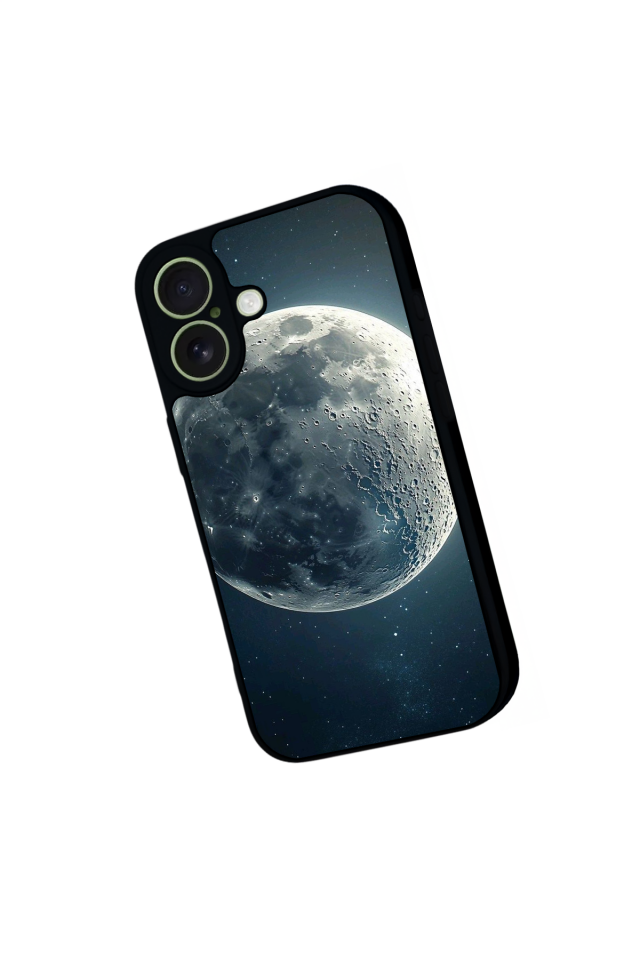 iPhone 17 Uyumlu Ay Tasarımlı Glossy Premium Kılıf