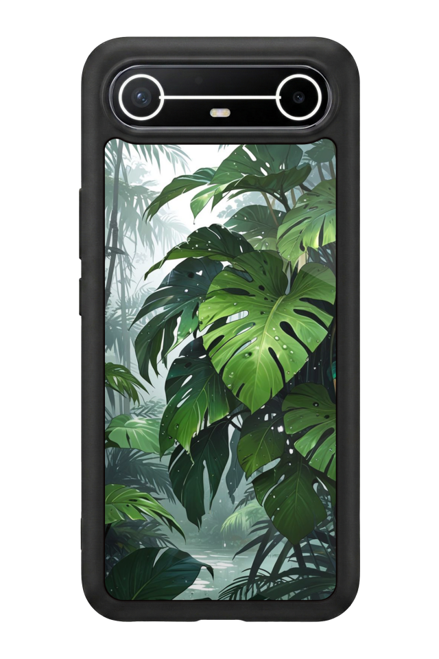 Tecno Spark Slim 5G Uyumlu Botanik Tasarımlı Glossy Premium Kılıf