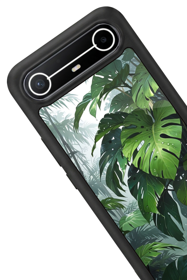 Tecno Spark Slim 5G Uyumlu Botanik Tasarımlı Glossy Premium Kılıf