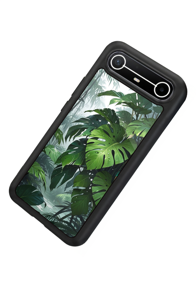 Tecno Spark Slim 5G Uyumlu Botanik Tasarımlı Glossy Premium Kılıf