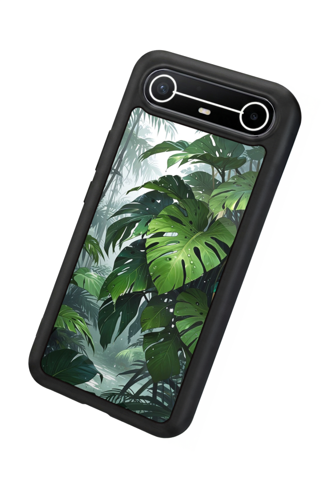 Tecno Spark Slim 5G Uyumlu Botanik Tasarımlı Glossy Premium Kılıf