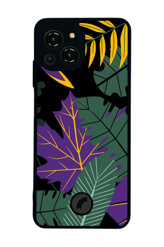 Reeder S23 Pro Max Uyumlu Botanik Tasarımlı Glossy Premium Kılıf