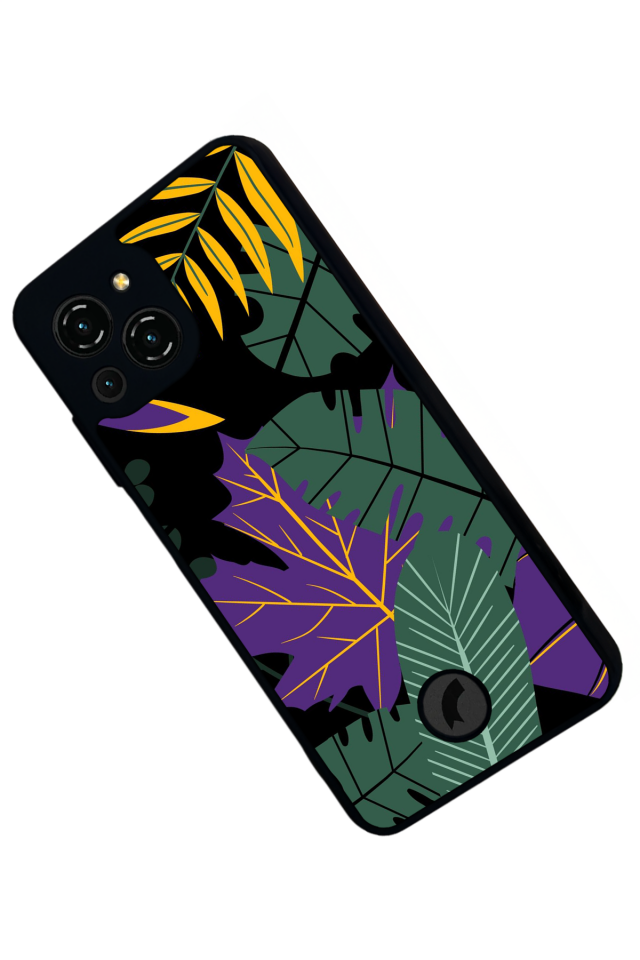 Reeder S23 Pro Max Uyumlu Botanik Tasarımlı Glossy Premium Kılıf