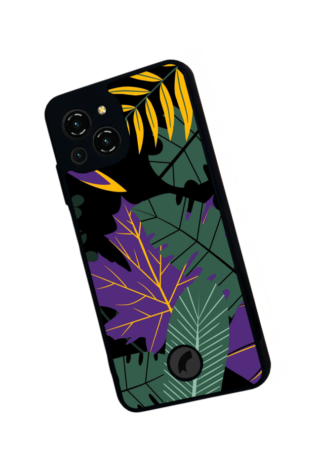 Reeder S23 Pro Max Uyumlu Botanik Tasarımlı Glossy Premium Kılıf