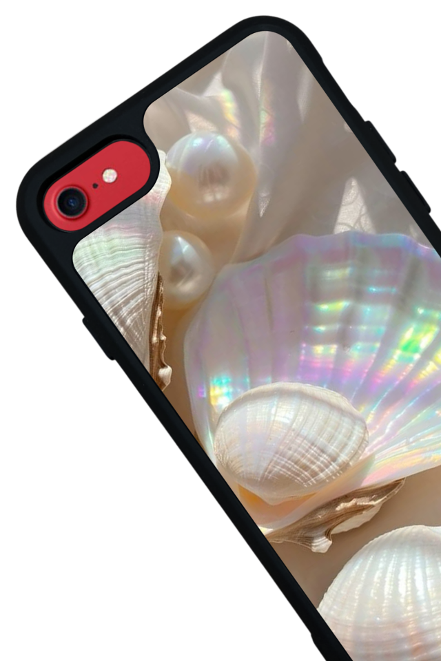 iPhone 8 Uyumlu  İnci Tasarımlı Glossy Premium Kılıf