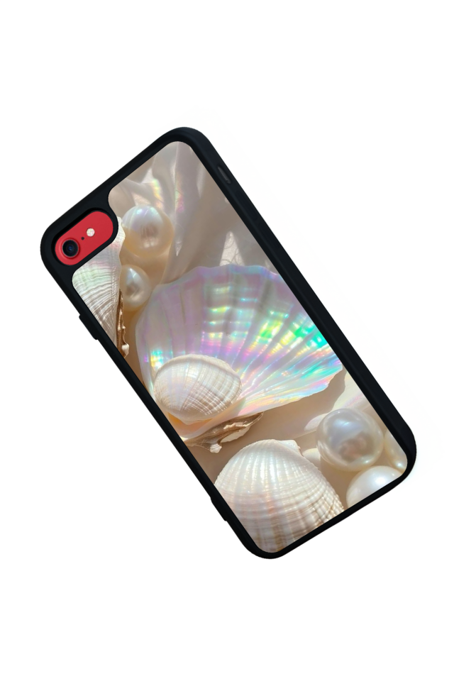 iPhone 8 Uyumlu  İnci Tasarımlı Glossy Premium Kılıf
