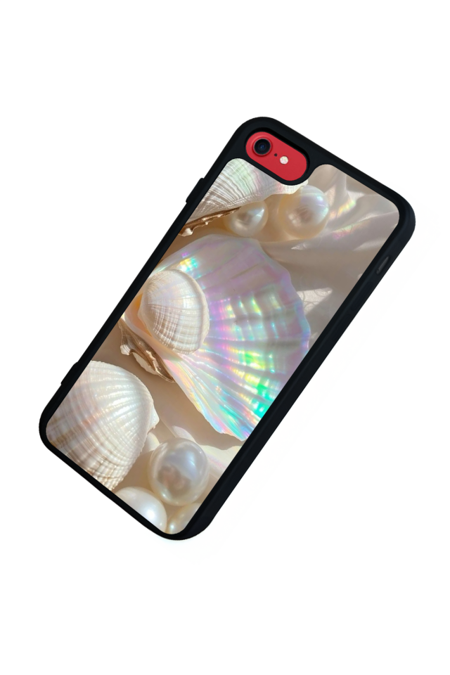 iPhone 8 Uyumlu  İnci Tasarımlı Glossy Premium Kılıf