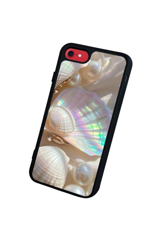 iPhone 8 Uyumlu  İnci Tasarımlı Glossy Premium Kılıf