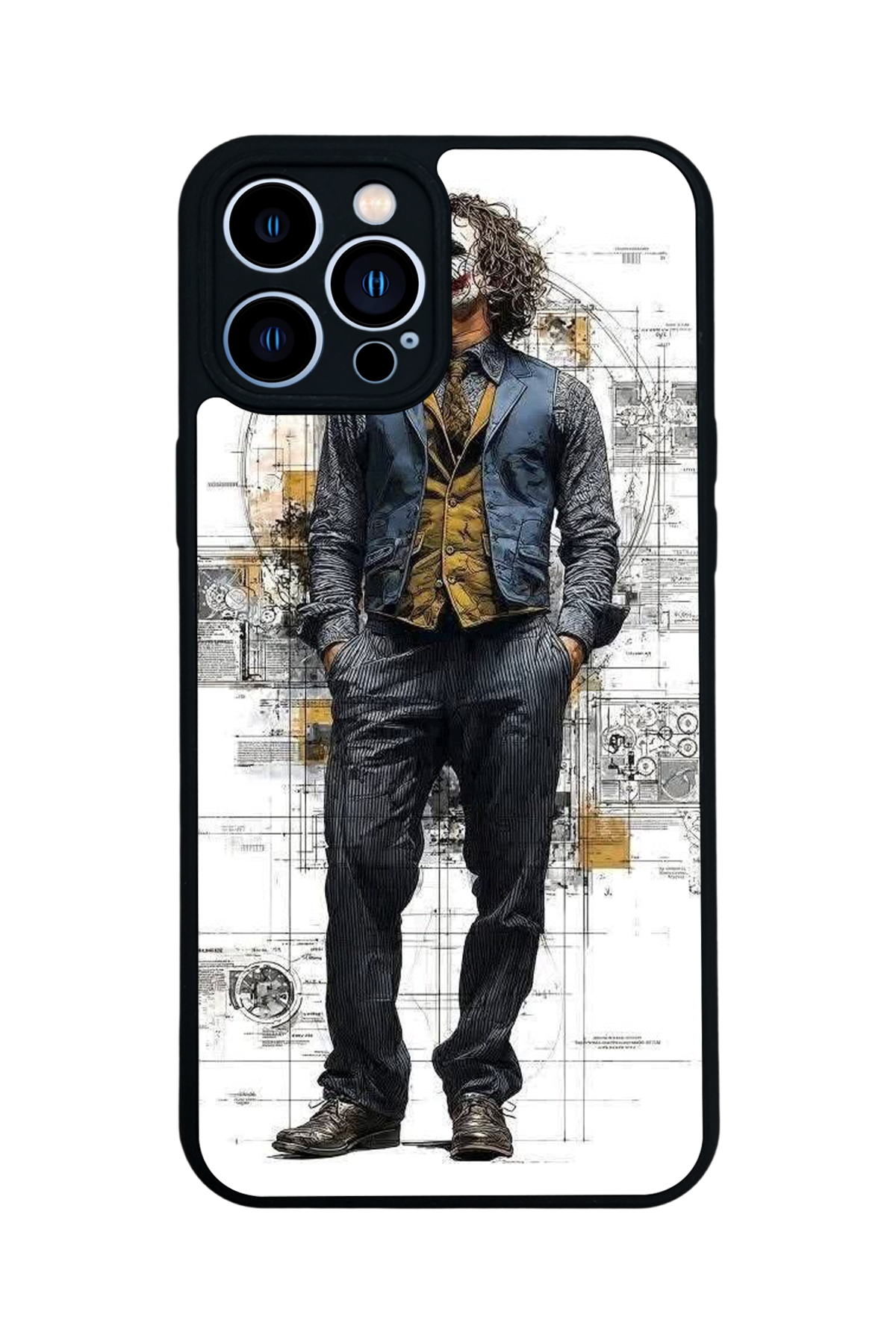 iPhone 13 Pro Max Uyumlu Joker Tasarımlı Glossy Premium Kılıf