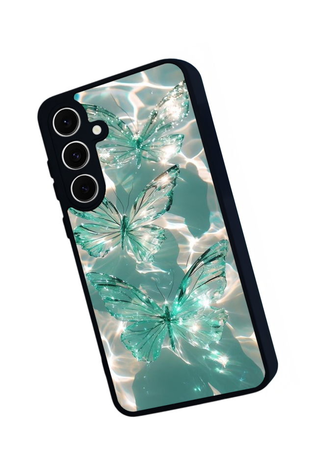Samsung Galaxy A16 Uyumlu Kelebek Tasarımlı Glossy Premium Kılıf