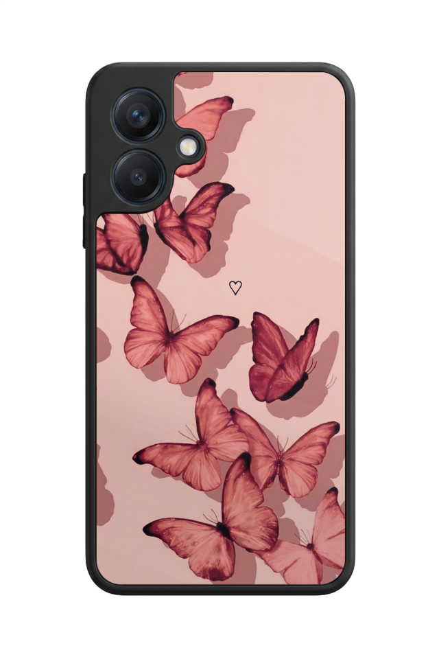 Samsung Galaxy A07 Uyumlu Kelebek Tasarımlı Glossy Premium Kılıf