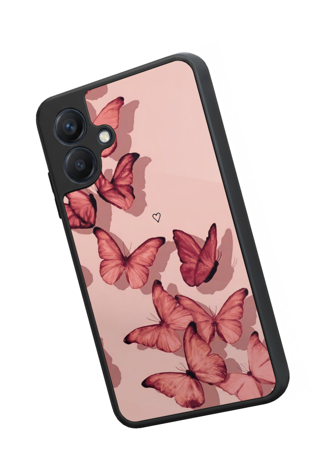 Samsung Galaxy A07 Uyumlu Kelebek Tasarımlı Glossy Premium Kılıf