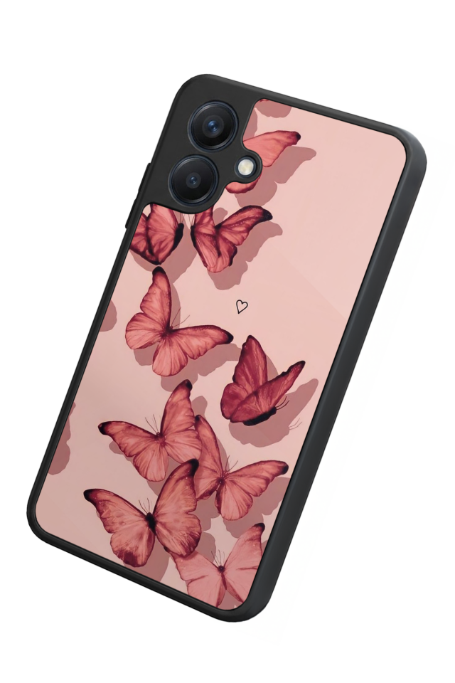Samsung Galaxy A07 Uyumlu Kelebek Tasarımlı Glossy Premium Kılıf
