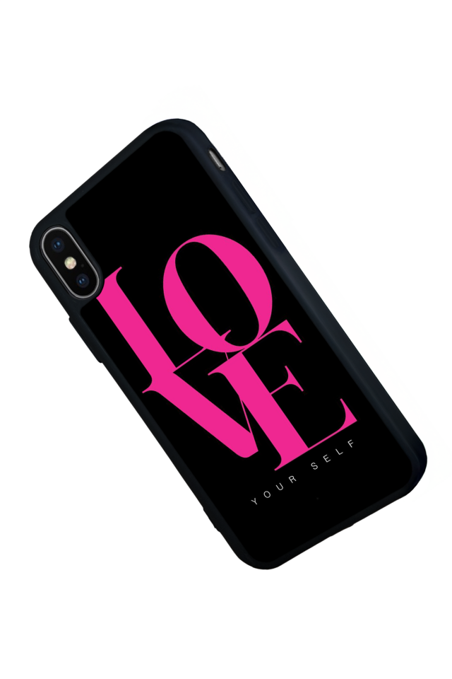 iPhone XS Max Uyumlu Love Tasarımlı Glossy Premium Kılıf