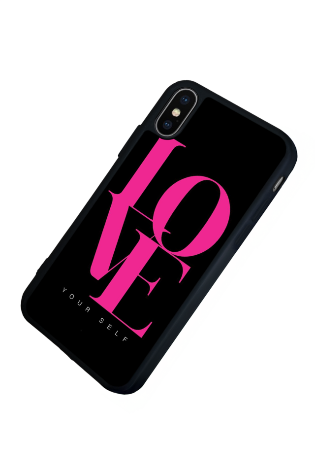 iPhone XS Max Uyumlu Love Tasarımlı Glossy Premium Kılıf