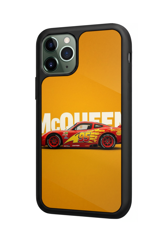 iPhone 11 Pro Max Uyumlu Şimsek McQueen Tasarımlı Glossy Premium Kılıf