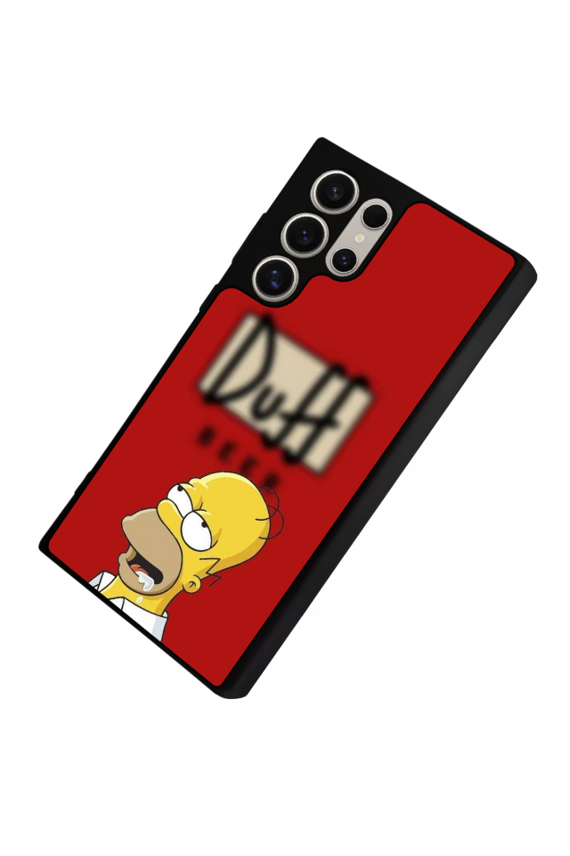 Samsung Galaxy S22 Ultra Uyumlu The Simpsons Tasarımlı Glossy Premium Kılıf