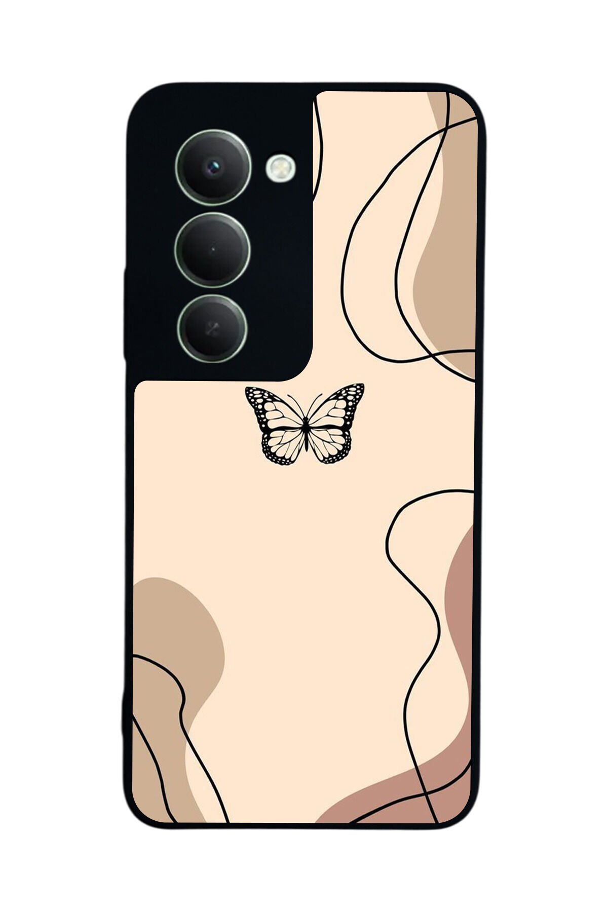 Xiaomi Redmi 15 5G Uyumlu Kelebek Tasarımlı Glossy Premium Kılıf