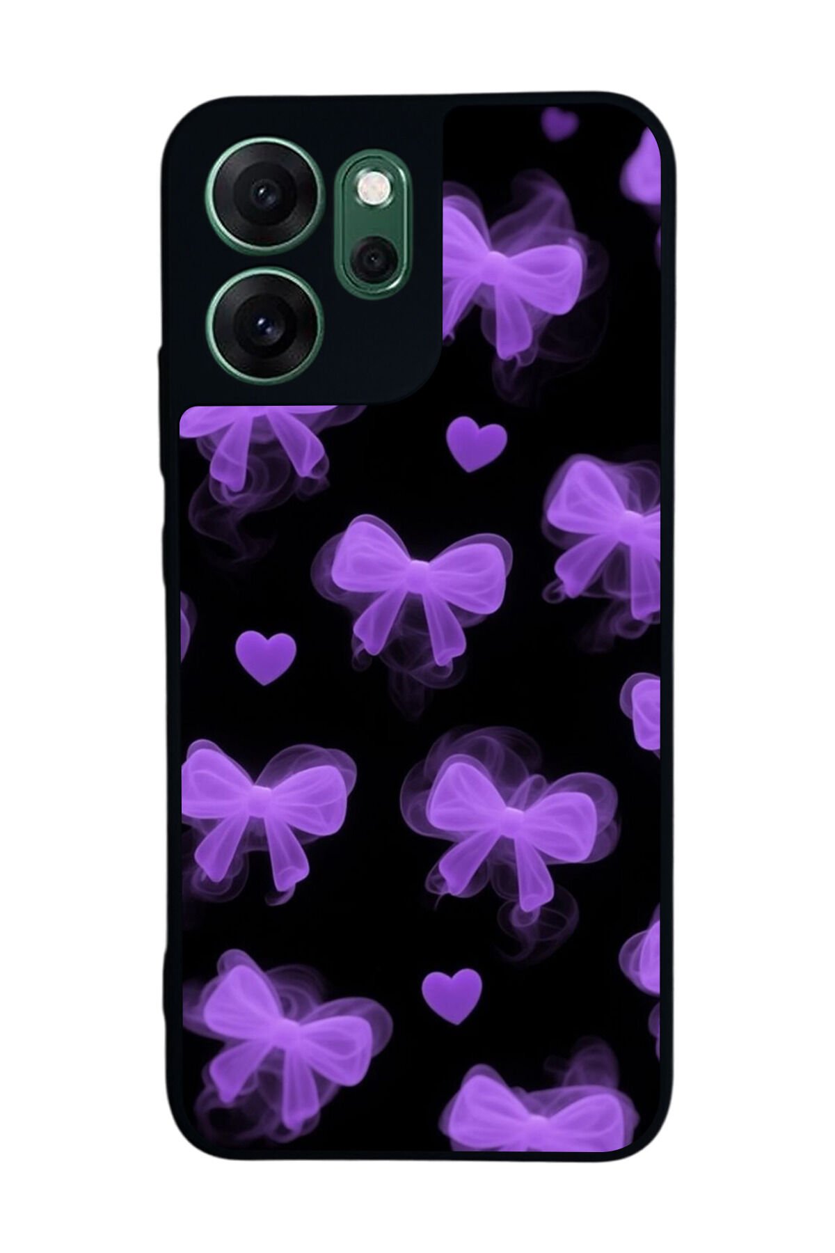Oppo Reno 14F Uyumlu Kurdele Tasarımlı Glossy Premium Kılıf