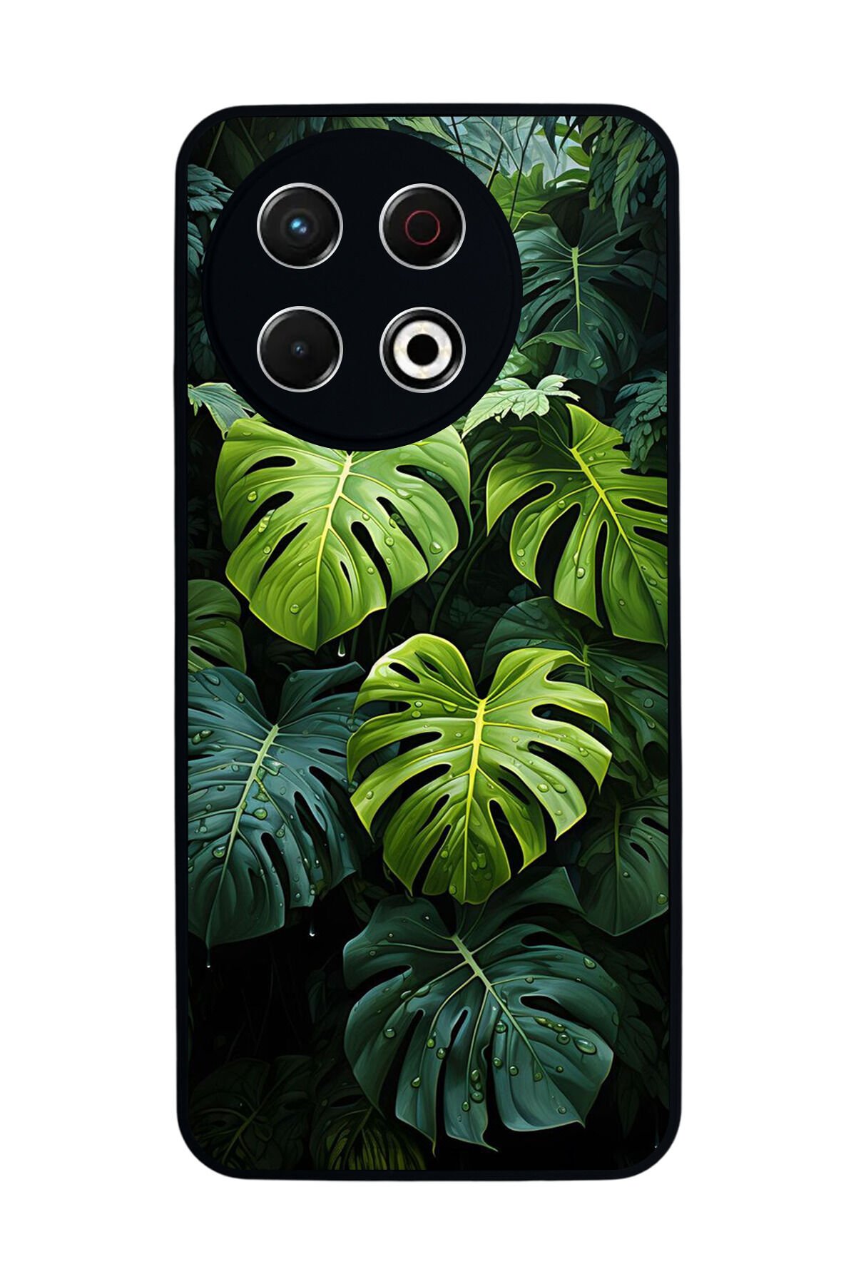 Tecno Spark 30 Pro Uyumlu Botanik Tasarımlı Glossy Premium Kılıf