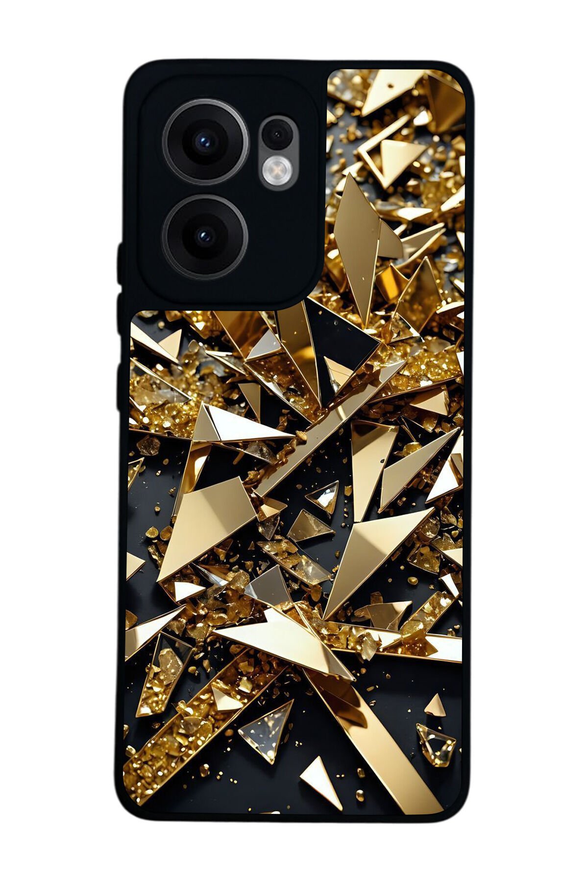 Oppo Reno 13F Uyumlu Mermer Marble Tasarımlı Glossy Premium Kılıf