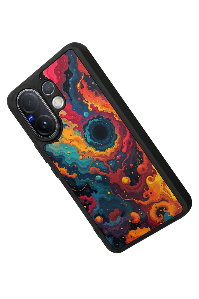 Vivo V60 Uyumlu Abstract Tasarımlı Glossy Premium Kılıf