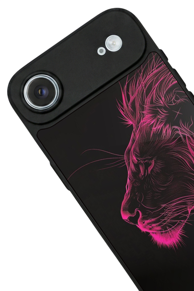 iPhone 17 Air Uyumlu Aslan Tasarımlı Glossy Premium Kılıf
