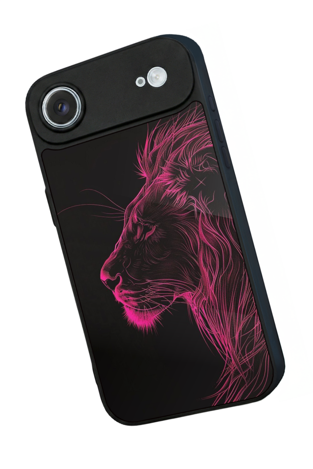 iPhone 17 Air Uyumlu Aslan Tasarımlı Glossy Premium Kılıf