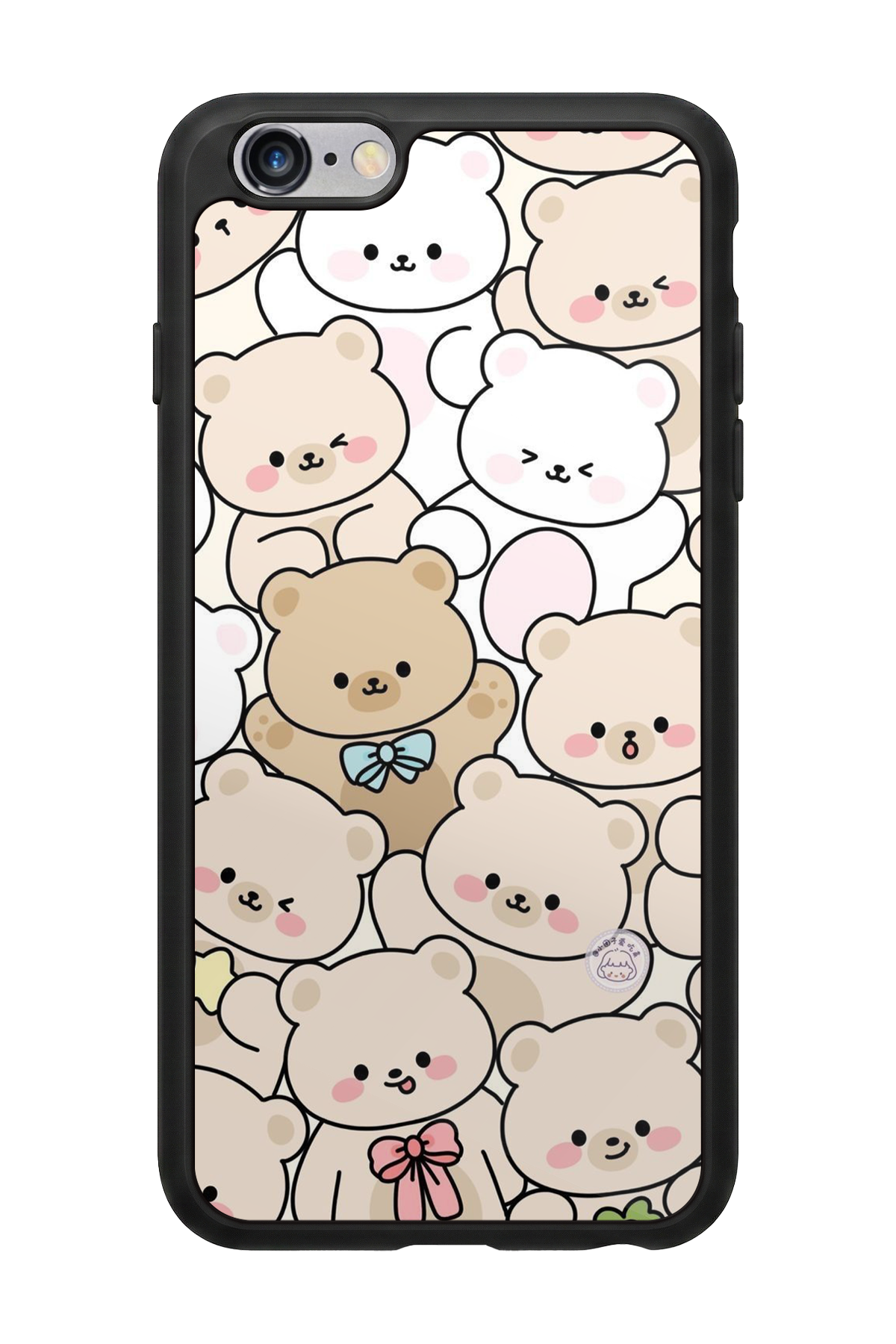 iPhone 6 Plus Uyumlu Ayı Tasarımlı Glossy Premium Kılıf