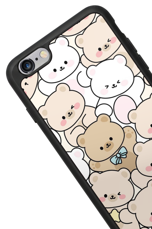 iPhone 6 Plus Uyumlu Ayı Tasarımlı Glossy Premium Kılıf