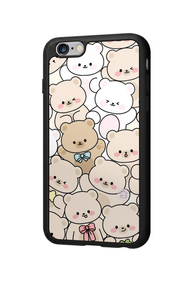 iPhone 6 Plus Uyumlu Ayı Tasarımlı Glossy Premium Kılıf