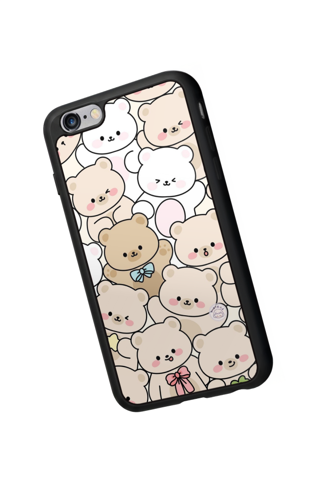 iPhone 6 Plus Uyumlu Ayı Tasarımlı Glossy Premium Kılıf