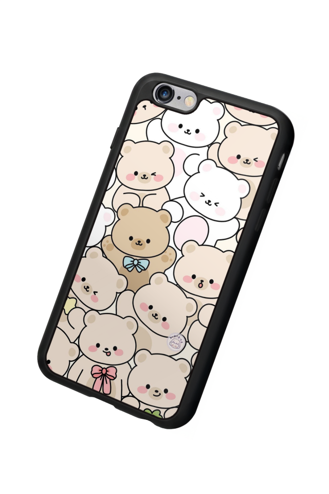 iPhone 6 Plus Uyumlu Ayı Tasarımlı Glossy Premium Kılıf
