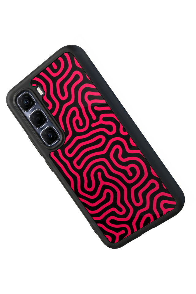 Infinix Hot 60 Pro Plus Uyumlu Çizgi Sanatı Tasarımlı Glossy Premium Kılıf