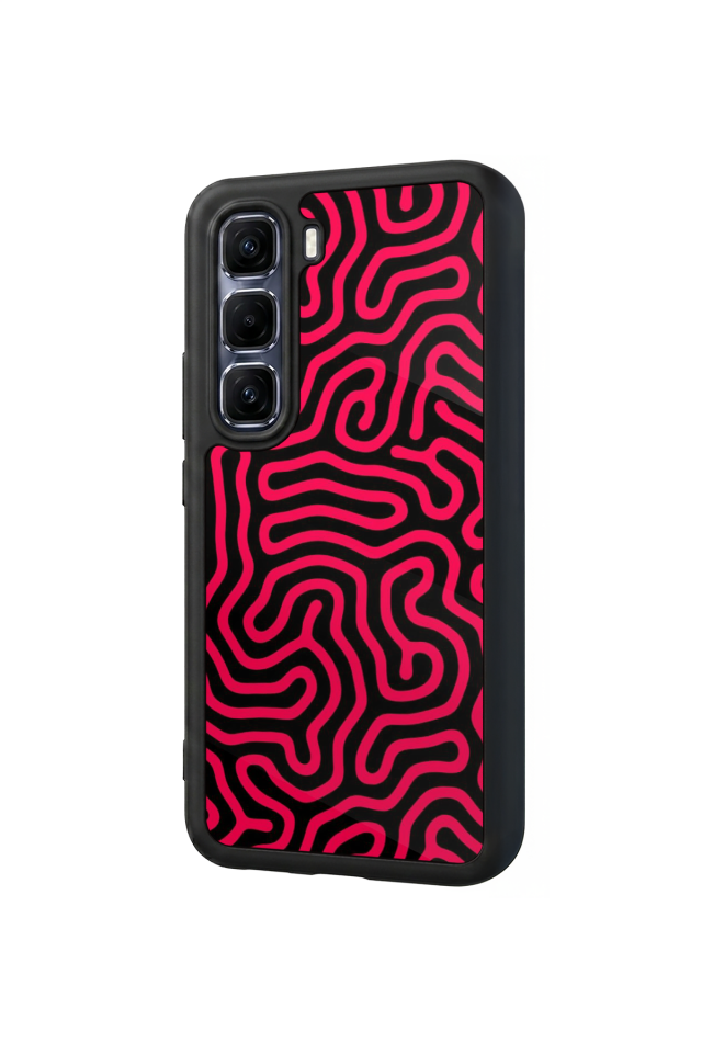 Infinix Hot 60 Pro Plus Uyumlu Çizgi Sanatı Tasarımlı Glossy Premium Kılıf