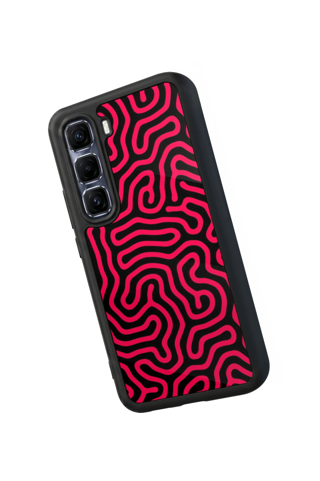 Infinix Hot 60 Pro Plus Uyumlu Çizgi Sanatı Tasarımlı Glossy Premium Kılıf