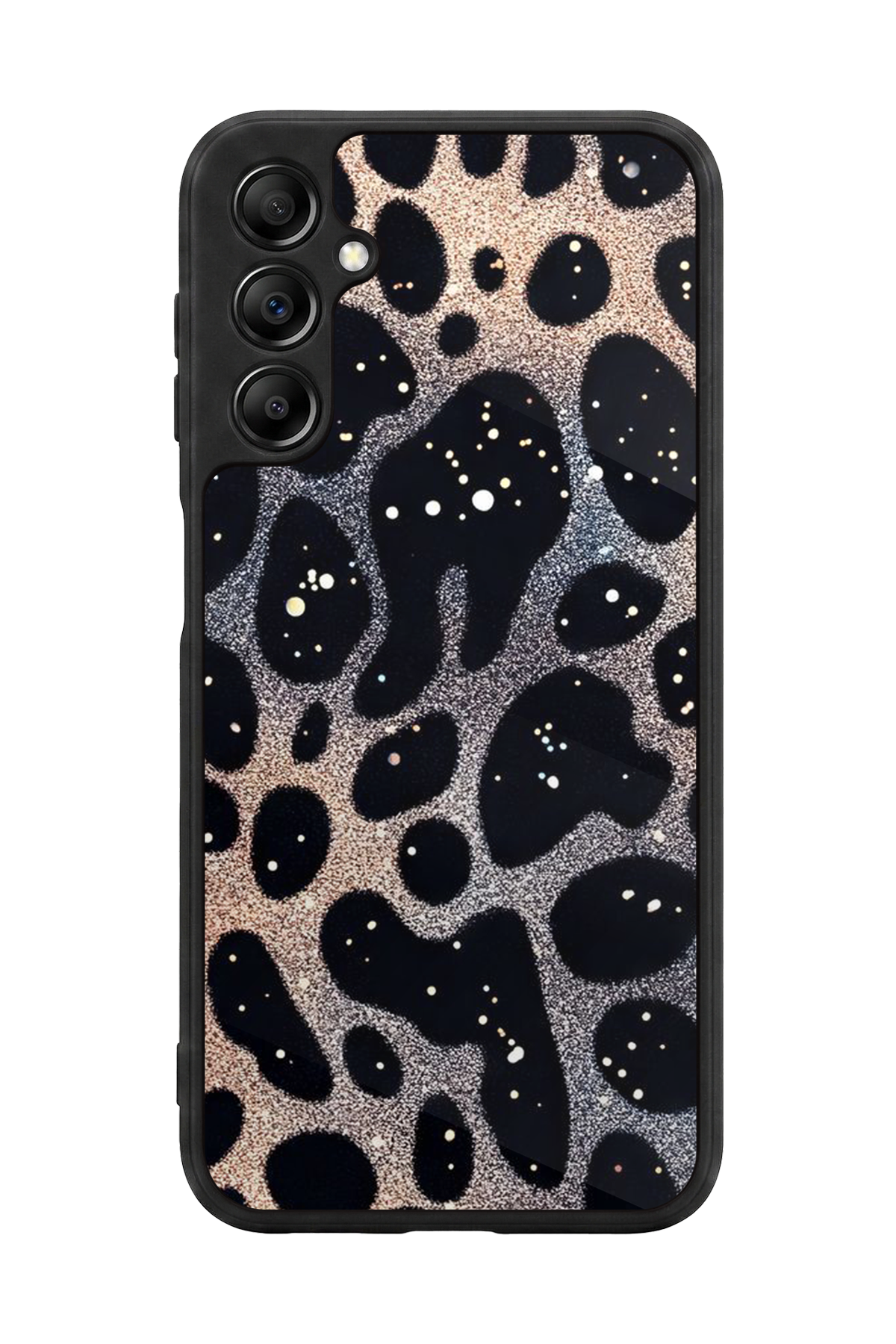 Samsung Galaxy A14 Uyumlu Hologram Leopar Tasarımlı Glossy Premium Kılıf