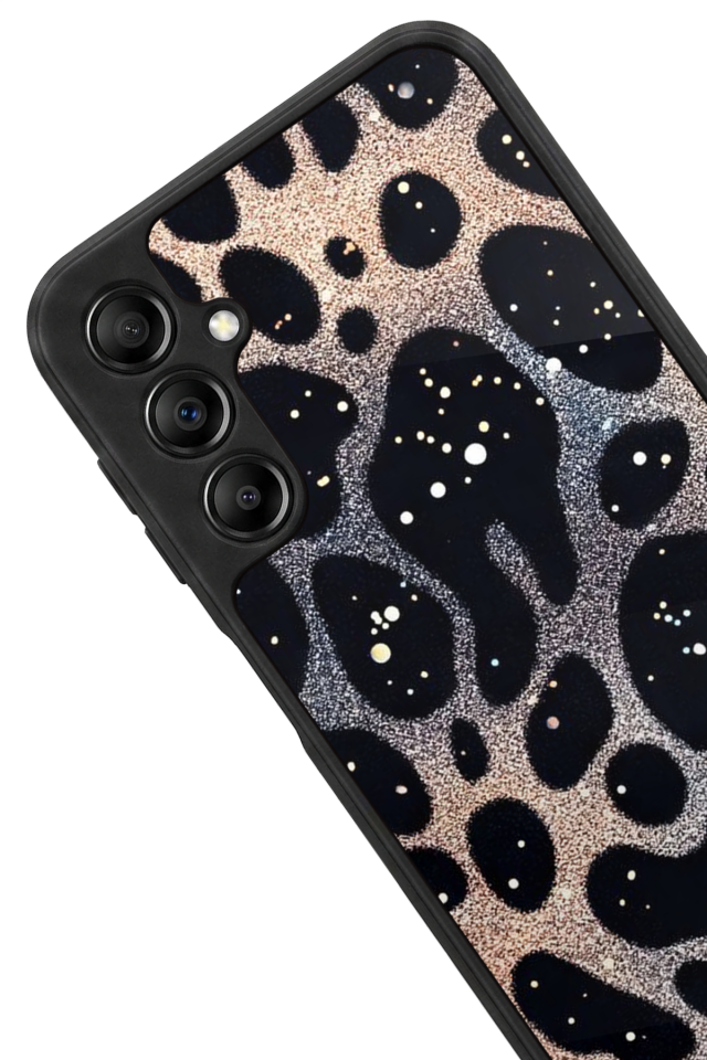 Samsung Galaxy A14 Uyumlu Hologram Leopar Tasarımlı Glossy Premium Kılıf