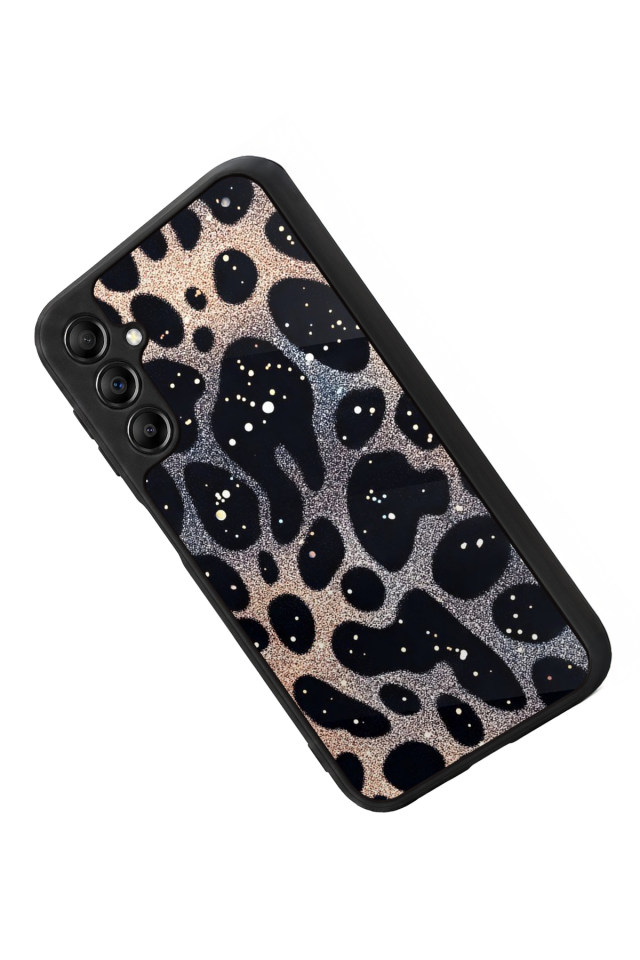 Samsung Galaxy A14 Uyumlu Hologram Leopar Tasarımlı Glossy Premium Kılıf