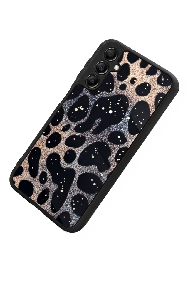 Samsung Galaxy A14 Uyumlu Hologram Leopar Tasarımlı Glossy Premium Kılıf