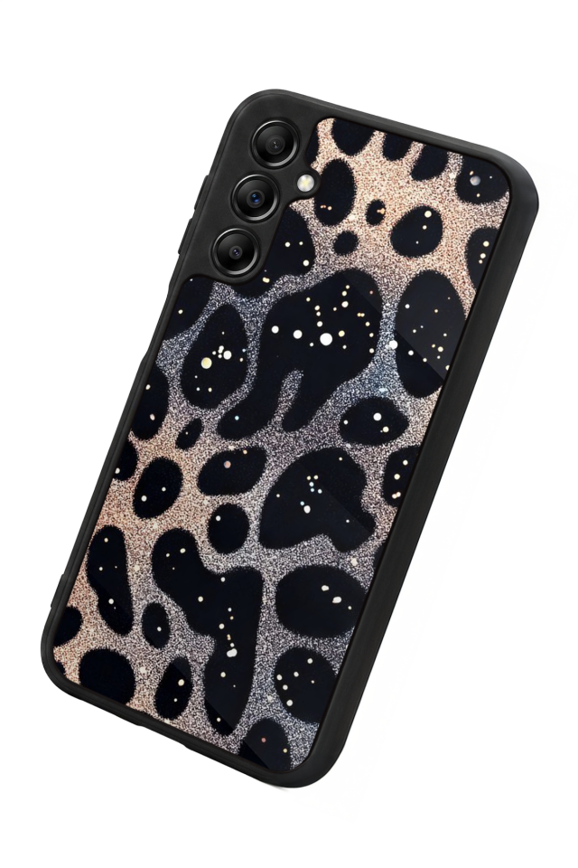 Samsung Galaxy A14 Uyumlu Hologram Leopar Tasarımlı Glossy Premium Kılıf