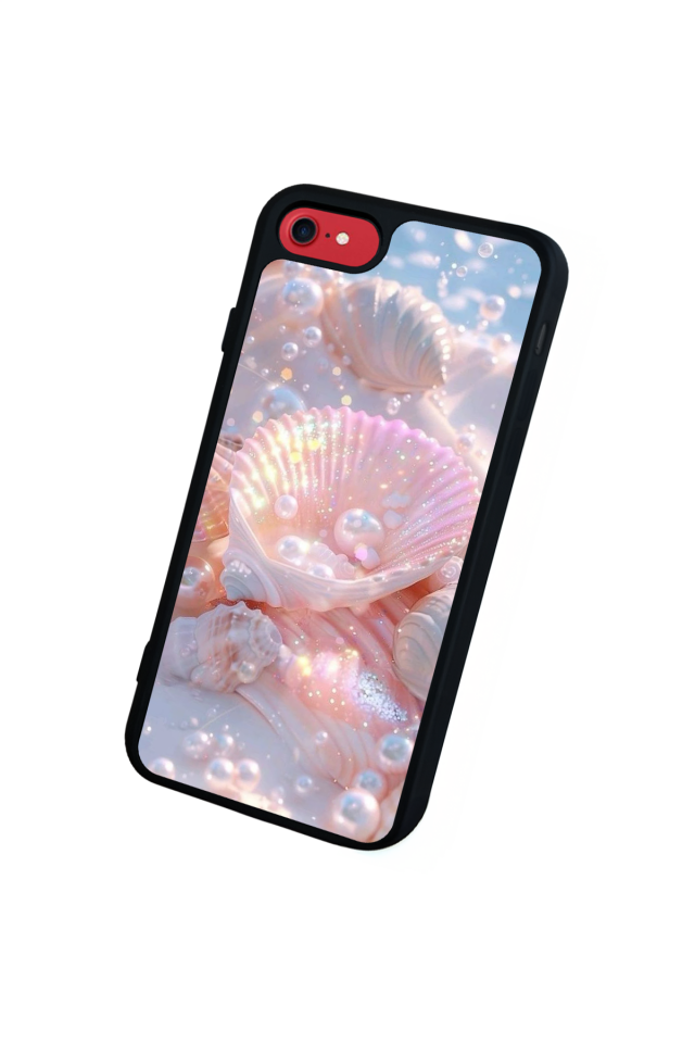 iPhone 8 Uyumlu  İnci Tasarımlı Glossy Premium Kılıf