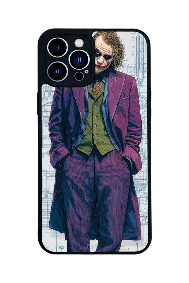 iPhone 13 Pro Max Uyumlu Joker Tasarımlı Glossy Premium Kılıf