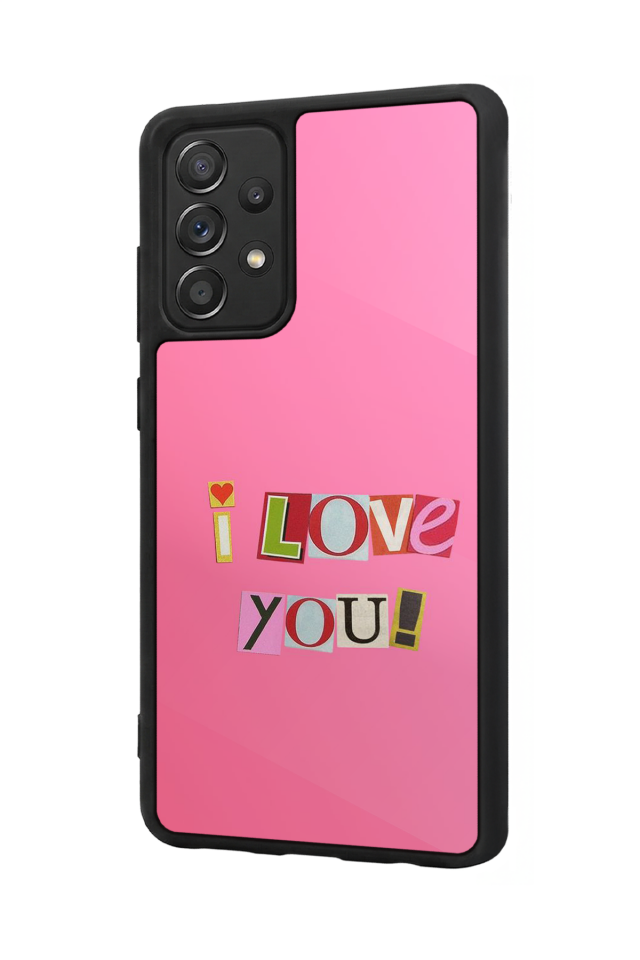 Samsung Galaxy A72 Uyumlu Kalp Love Tasarımlı Glossy Premium Kılıf